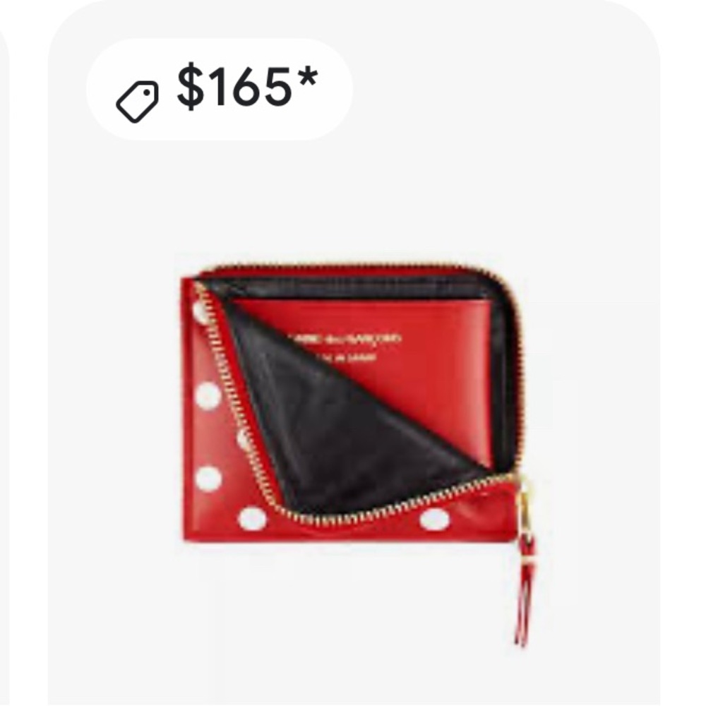 CDG | COMME des GARÇONS unisex polka dot wallet